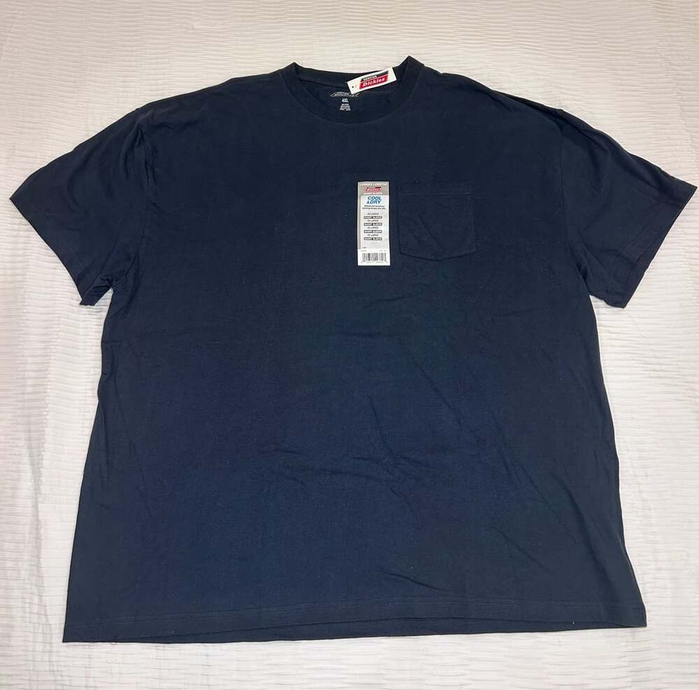 Dickies Cool & Dry Pocket T-Shirt Size 4XL Navy Blue New with Tags